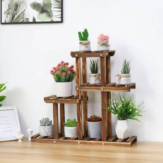 Firm and Solid Plant Stand Finnian - Wood Plant Stands - KonnaLiving