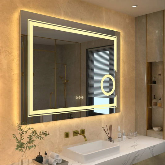 LED Frameless Smart Bathroom Mirror Eloise - Bathroom Mirrors - KonnaLiving