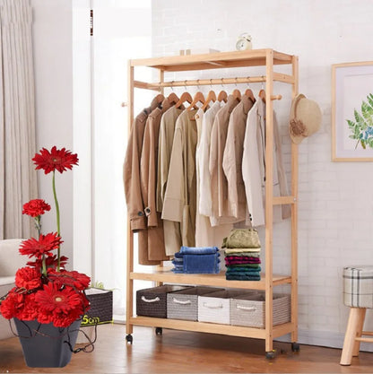Wood Clothing rack Sylvie - Coat Racks - KonnaLiving