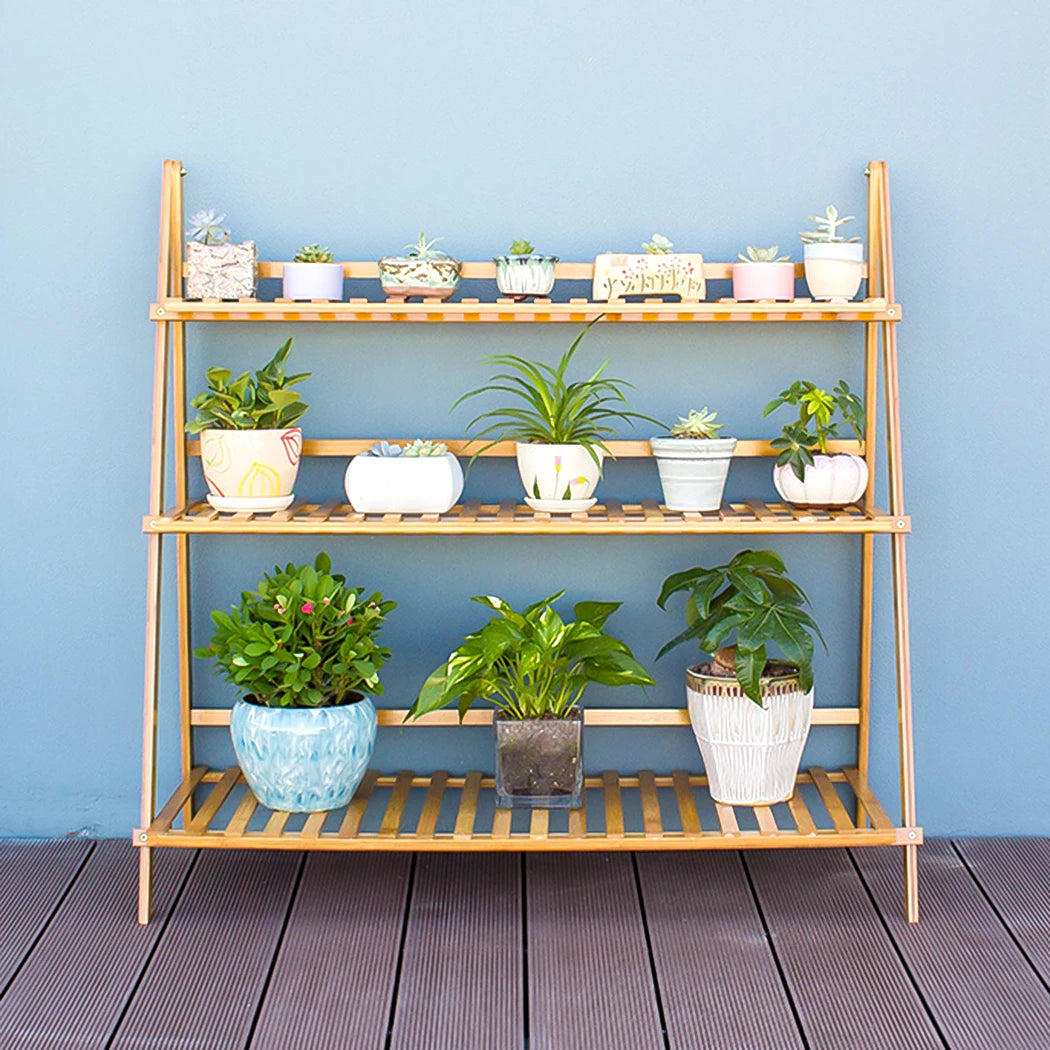 Natural Bamboo Plant Stand Bella Boutique - Bamboo Plant Stands - KonnaLiving