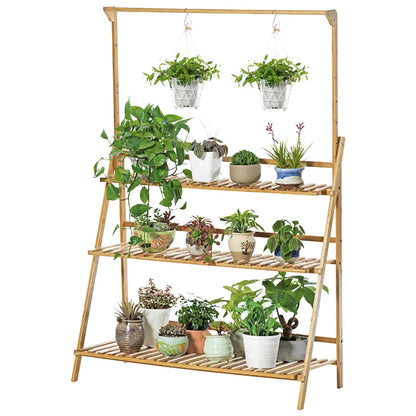 Natural Bamboo Plant Stand Bella Boutique - Bamboo Plant Stands - KonnaLiving