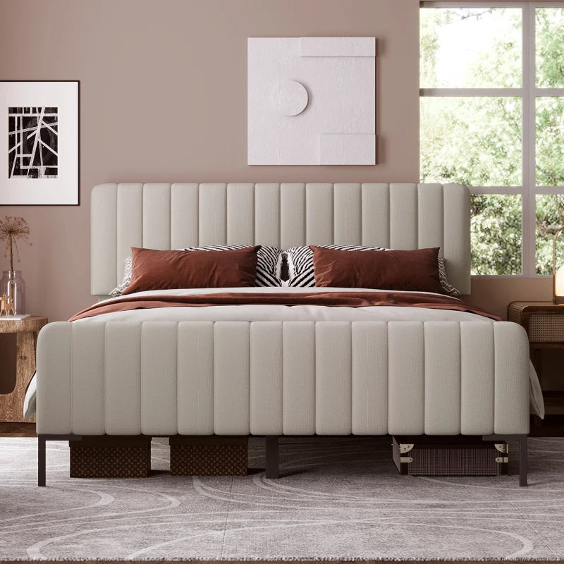 Upholstered Bed Velvetify - 140x200, 160x200, 90x200, Beds - KonnaLiving