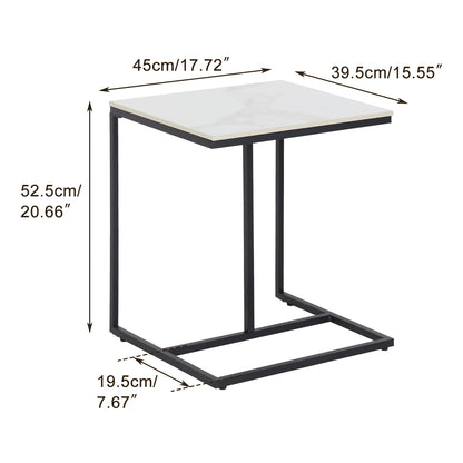 C-Shaped Accent Table Delphine - Coffee Tables - KonnaLiving