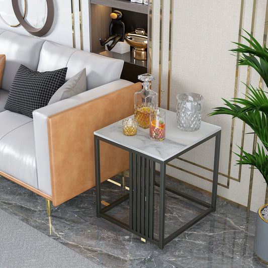 Modern Textured End Table Owen - Coffee Tables - KonnaLiving