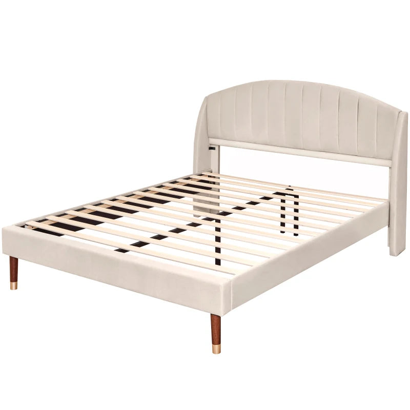 Upholstered Bed Havona - 160x200, Beds - KonnaLiving